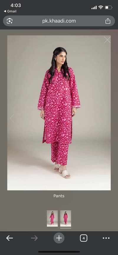 New tagged khaadi 2 piece Size: 10 Price: 4400