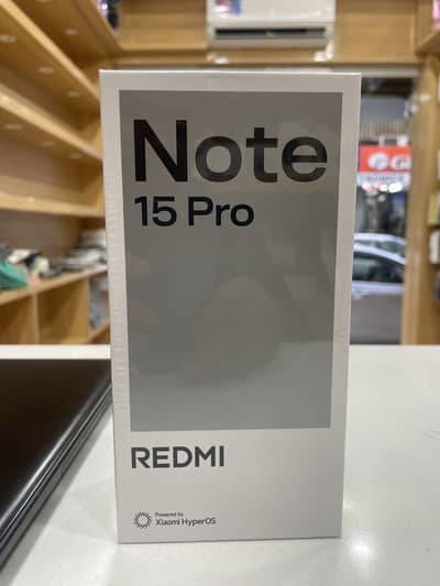 Redmi note 15 pro 12/512gb box pack black colour