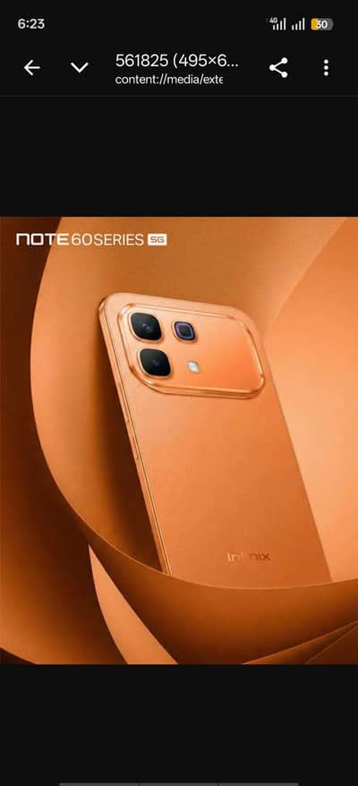 Infinix Note 60 Pro Orange color box pack