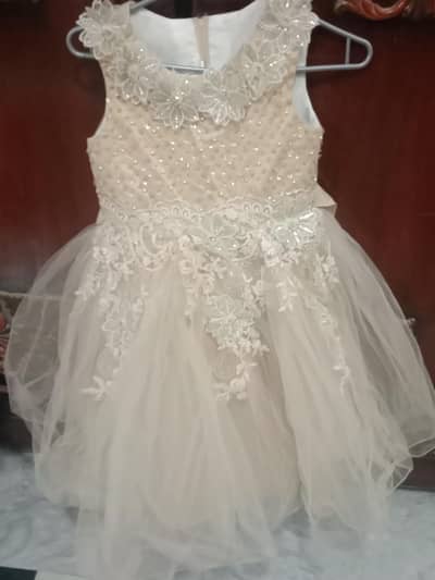 net fairy frock golden colours new condition