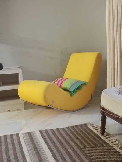 Modern Yellow Rocking Chair: Smooth, Silent, Comfortable, Excellent