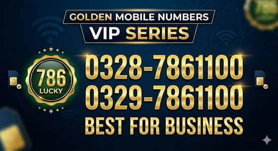 VIP Golden Numbers Pair | JAZZ Network | 786 Series |Best for Business