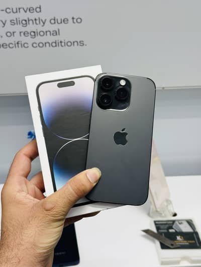 I phone 14 pro with box PTA approved 128 Gb condition 10/9