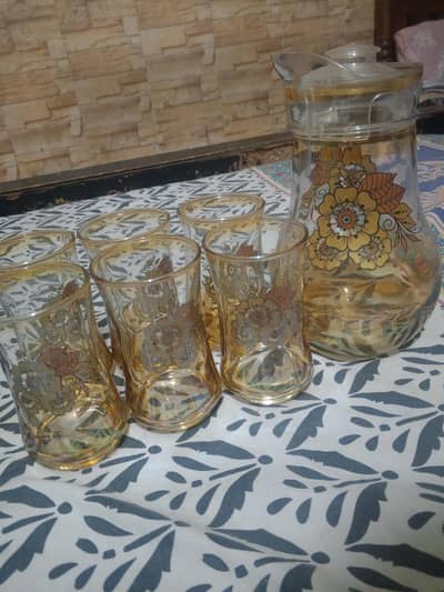 6 glass and jug set