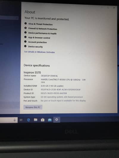 dell core i7 for sell best laptop for use 8/256 and 1TB hard disk