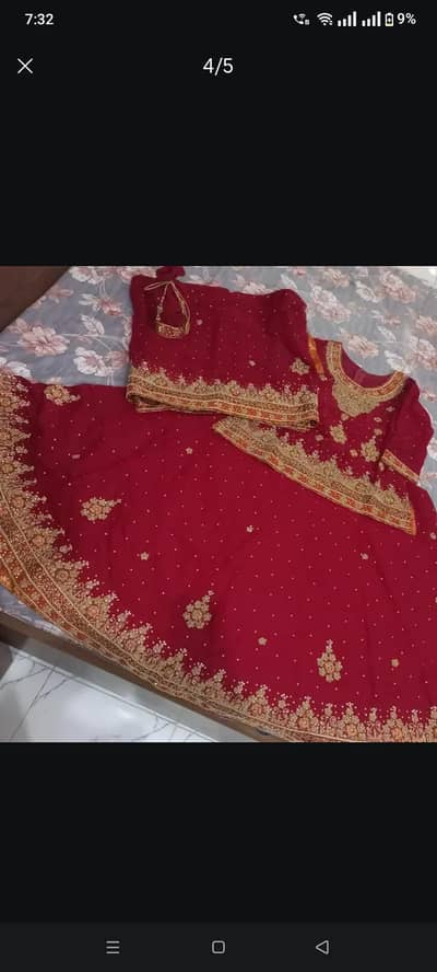 bridal lahanga. with jewellery