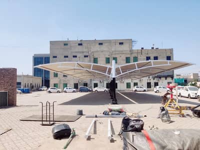 Double dome structure / Retractable awning / Pvc garage roof shade