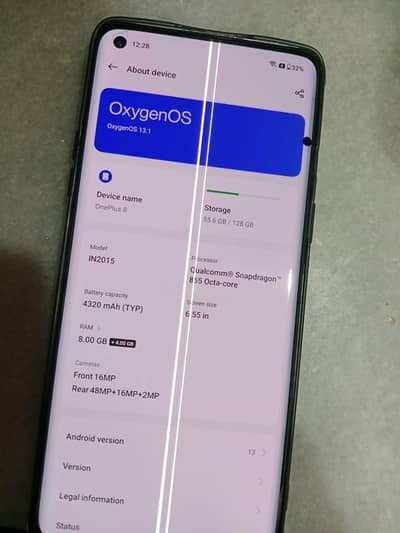 one plus 8 non pta. whtsp num 03065646006