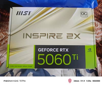 MSI RTX 5060 Ti 16GB GDDR7 INSPIRE 2X Graphic Card 7 Month Warranty