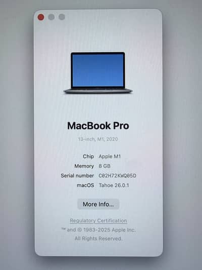MacBook pro M1 2020