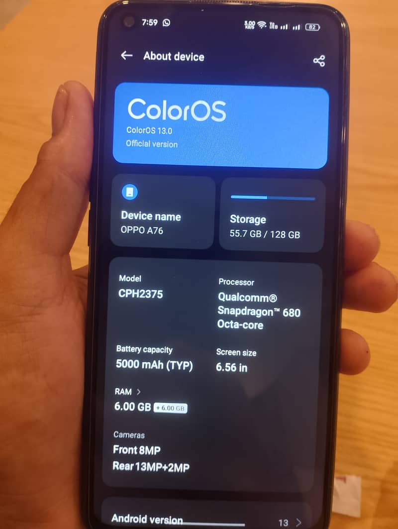 OPPO A76 0