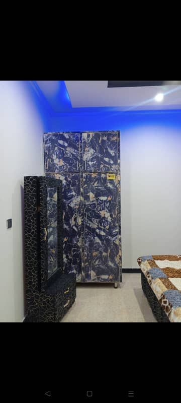 Furnished room with washroom