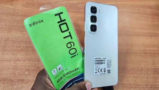 Infinix Hot 60i 5month ky sath box and charging all parts available