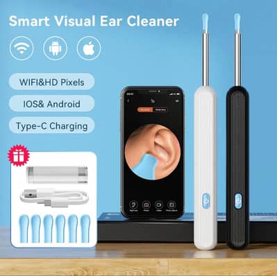 Smart Wireless Ear Cleaner Tool with 1080P HD Otoscope Camera for Ear