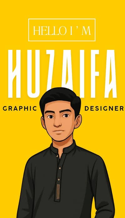 Hi l am Huzaifa a professional Graphic Designer and Ads Designer