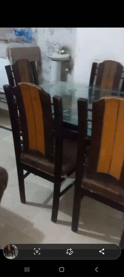 Six seater dinning Table chair