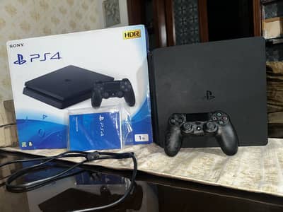 Play station 4  1 tb storage good condition