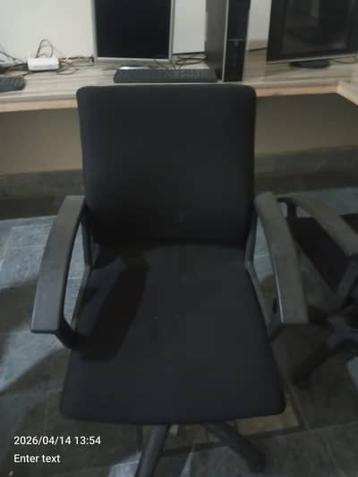 OFFICE CHAIRS FOR OFFICE WORK PLASTICE BODY BLACK CLOR