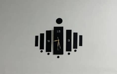 3D wooden Wal clock Abstract Modem home Decor