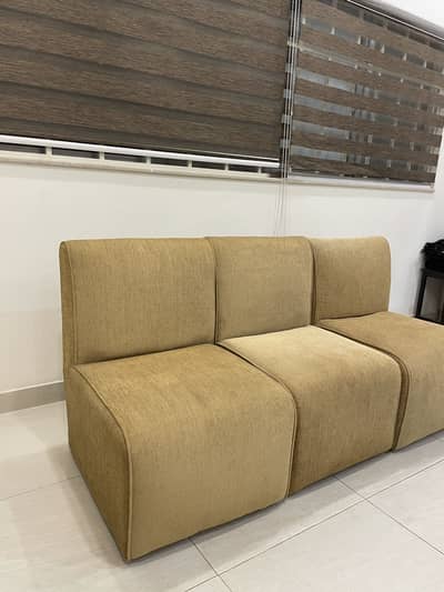Set of 3 single sofas