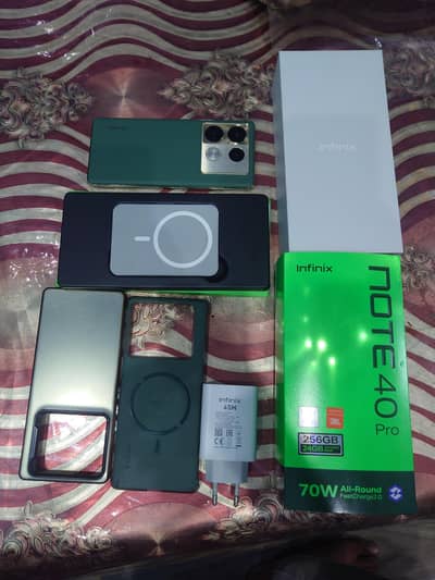 Infinix note 40 pro 12+12gb ram 256 gb 10 by 9.5