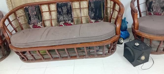 5 seater sofa set pure sheesham wood