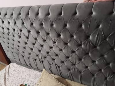 King size bed, dressing, 2 side tables.