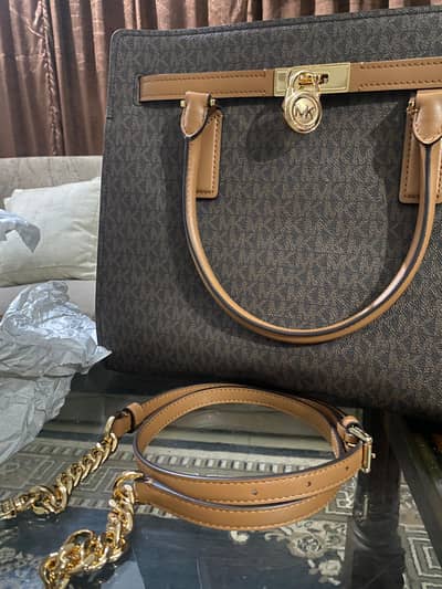 MICHAEL MICHAEL KORS Hamilton Moderne Large Signature Logo Satchel