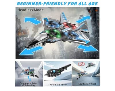 Remote Control Aircraft Drone Jet With Lightning Effect & Rechargeabl