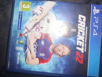 cricket 22 PS4 game in good condition