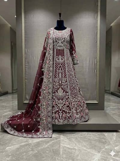 2 color available weeding and party wear dress