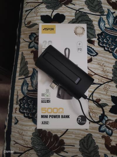Aspor Mini Power Bank - 5000mAh (USB-C) | Like New!