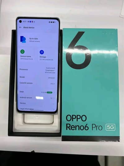Oppo Reno 6pro 12gb ram 256 GB memory. 0324=031=9647