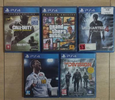 5 PS4 Games For Sale In Good Price