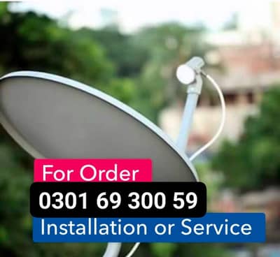 HD dish antenna TV installation 0301 6930059