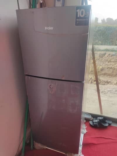 Only one year use. totly new . 2 door Haier Refrigerator