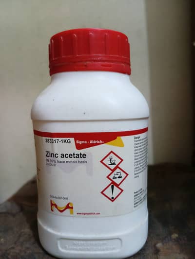 Zinc Acetate (Sigma Aldrich) 1KG – Lab Grade Chemical (0309=1053727)