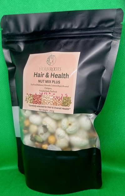 Herbiroots Nut Mix Plus | Hair Growth & Energy Booster (250g)