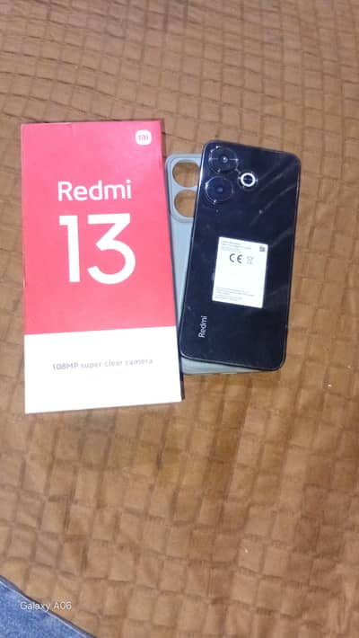 redmi 13 8/128 9/10 condition with original box charger