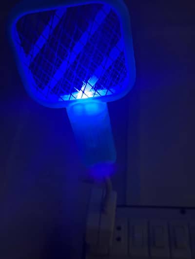 Electric Mosquito Killer Racket Lamp UV Light Insect Trap USB Zapper