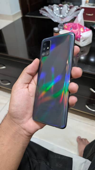 Samsung Galaxy A51 8 gb ram 128 gb storage.