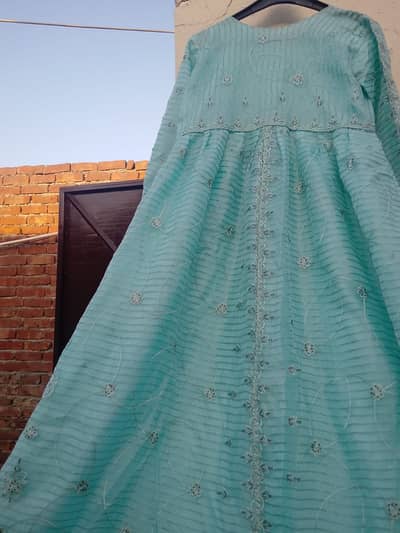Beautiful Sky Blue Embellished TiBeautiful maxi, wedding wear dresses