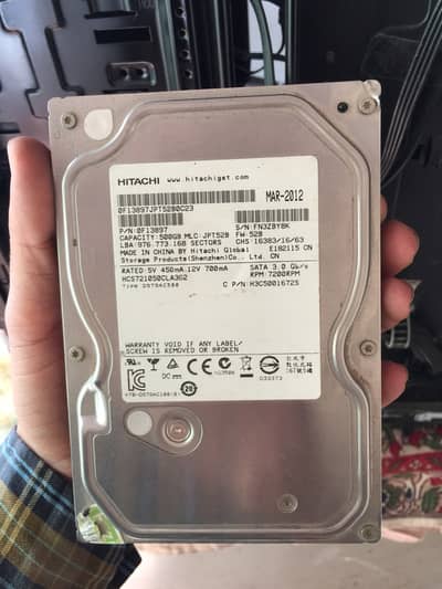 500GB hard disk condition excellent