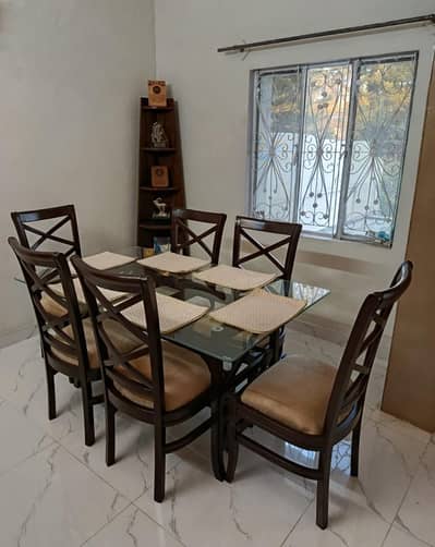 Dining table for six