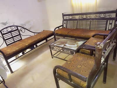 5 seter sofa 3 seater sati with center table