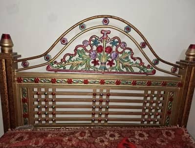 Double bed 5 by 5 iron bed. just like a new