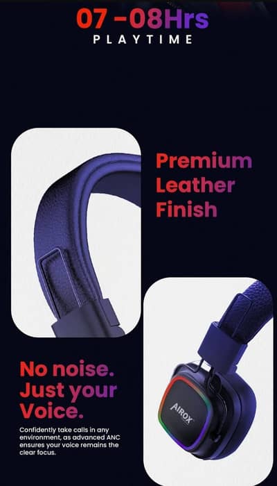 AIROX HP04 RGB Headphones HP04 RGB Headphones HP04 RGB Headphones