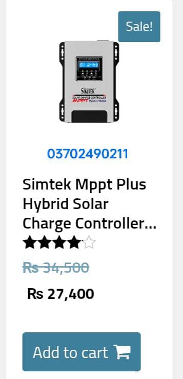 Simtek MPPT 85 amp  hybrid