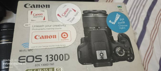 DSLR camera Canon 1300d buy from Qatar for sale with all accessories