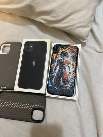 IPHONE 11 | Non PTA | 64 GB with box and multiple cases
